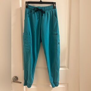 Women's MIMS Teal Jogger Scrub Bottoms with Pockets